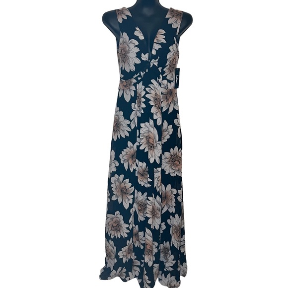 NWT! LULUS SERENE DREAMS BLACK FLORAL MAXI DRESS - Picture 5 of 10